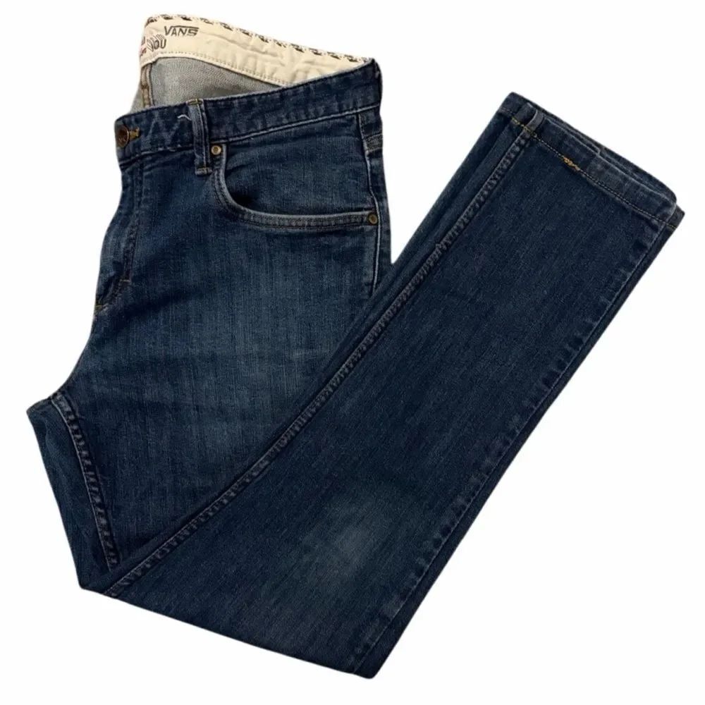 Vans Men's Dark Blue Slim Jeans Size 34 x 30